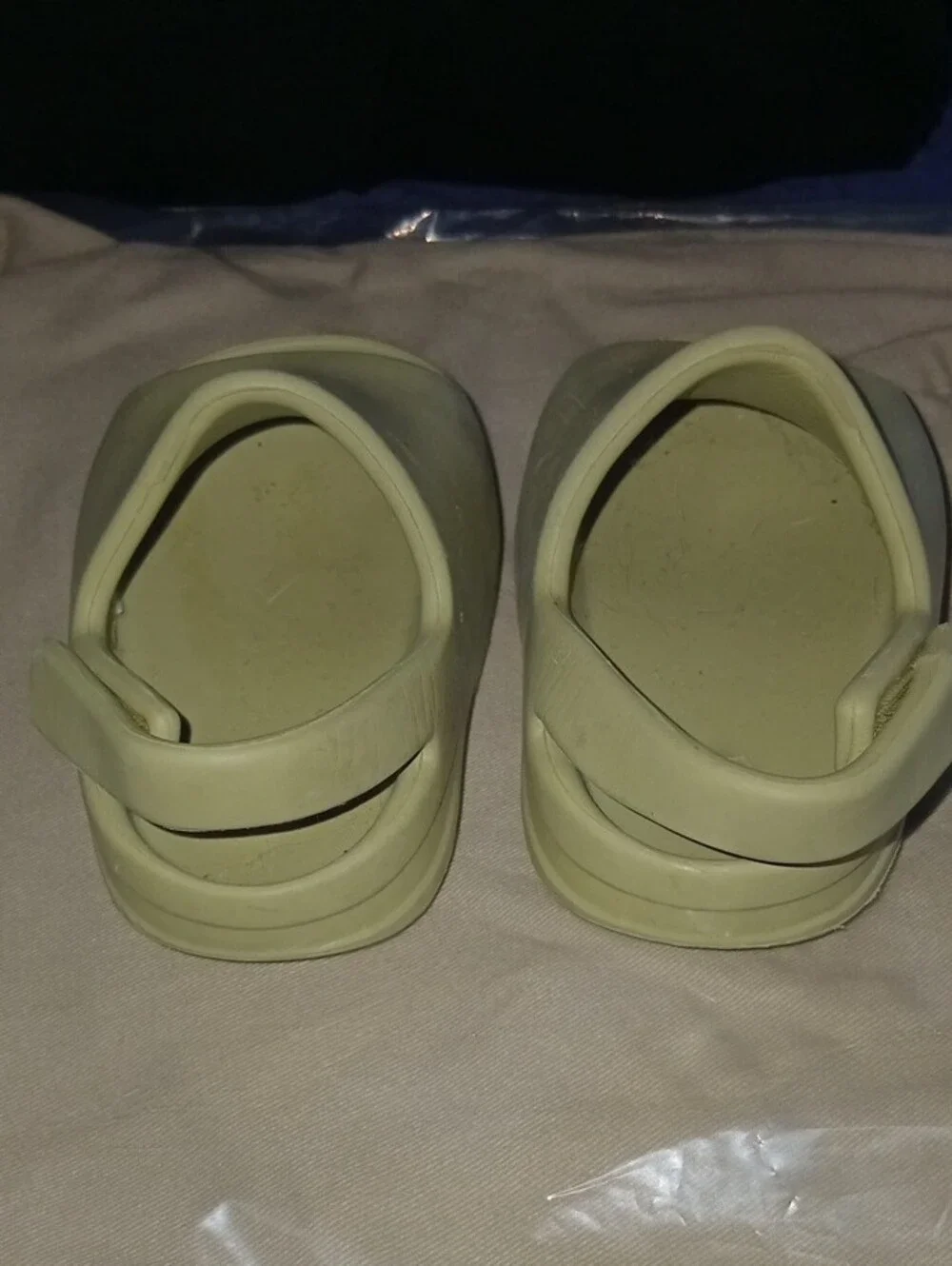 Adidas Kids Slip-On Sandals in Light Green